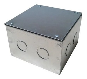 Caja metalica distribucion 100x100x65mm