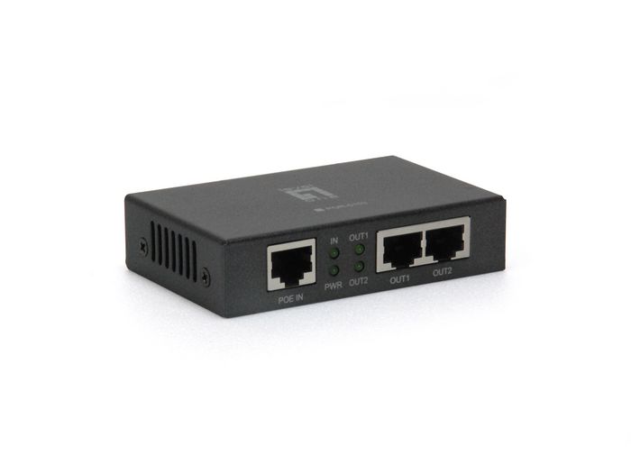 Repetidor PoE LevelOne 2 PoE Outputs, 802.3at af PoE POR-0103