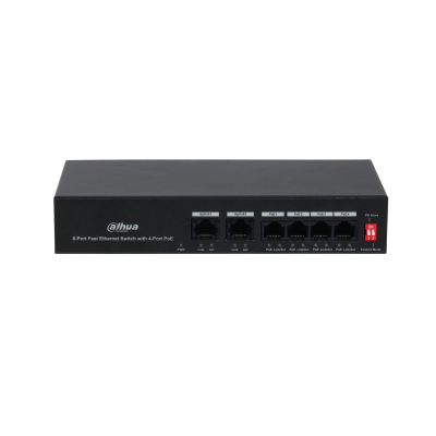 Switch PoE Dahua PFS3006-4ET-36 4 Puertos 36W