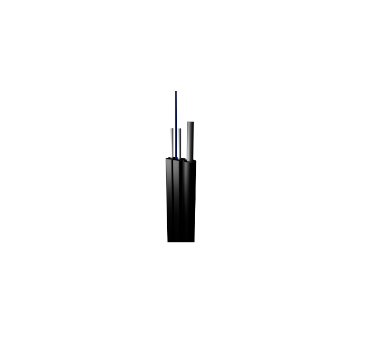 Fibra Optica Tipo Drop 2F Acero x metro