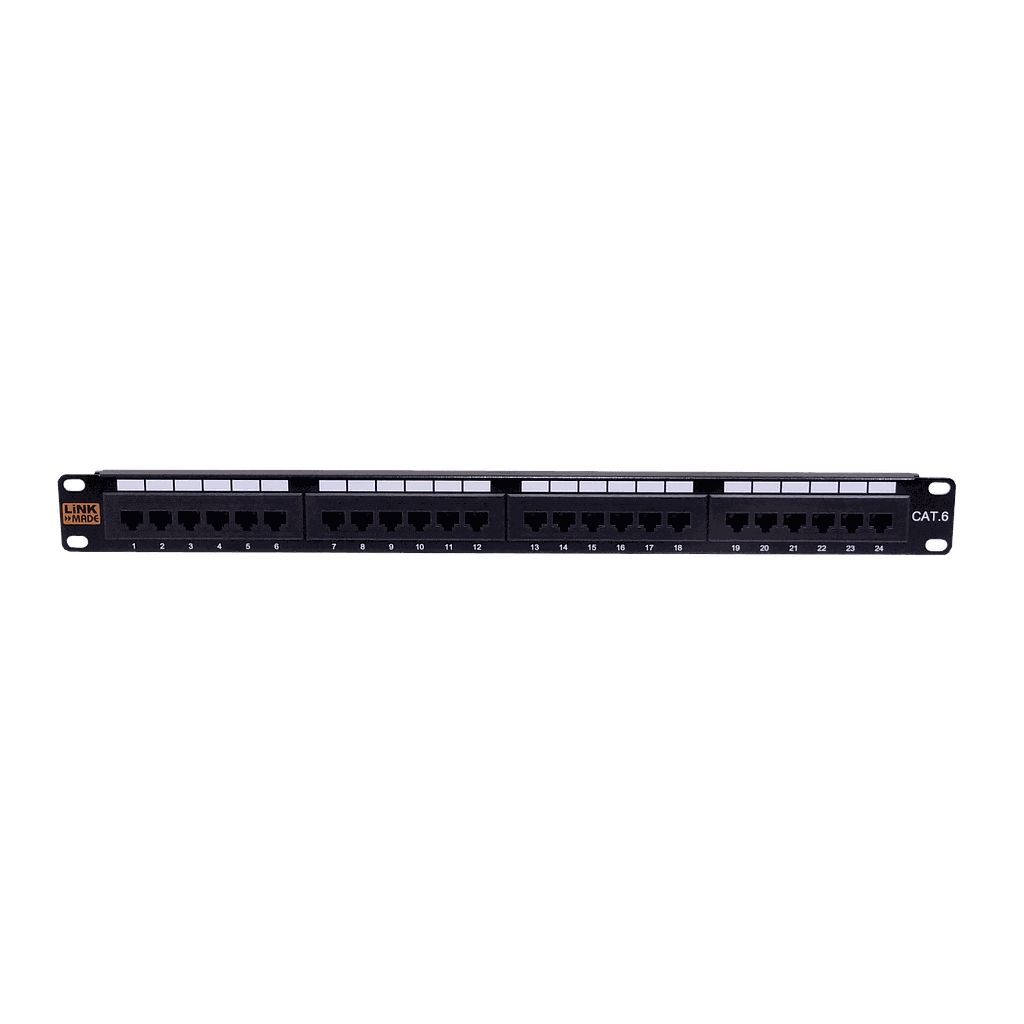 Patch Panel 1U PP624L Linkmade 24-Rj45 CAT6 